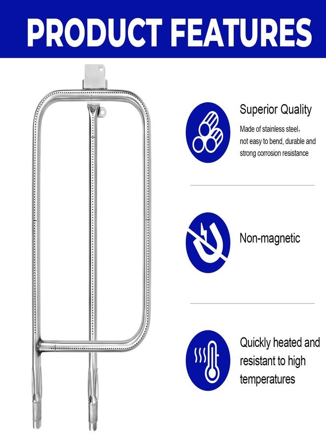 GGC أنبوب موقد شواء GGC لشوايات ويبر من سلسلة Q300 وQ320 وQ3000 وQ3200، مصنوع من الفولاذ المقاوم للصدأ، طقم أنبوب موقد شواء بديل لشوايات ويبر 404341 و57060001 و586002 - Image 4